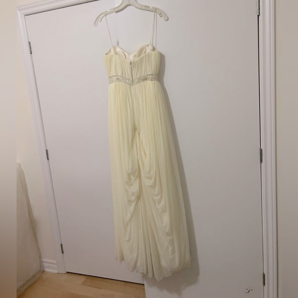 Wedding dress with Pearl embellished Jacket - Picture 2 of 3